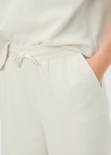 Souluxe Oatmeal Wide Leg Jogging Bottoms