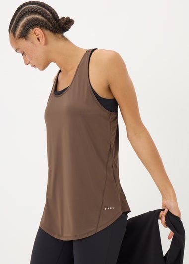 Souluxe Mocha Mesh Sports Vest Top