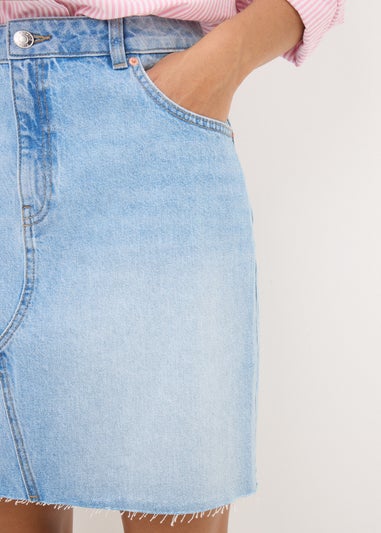 Blue Lightwash Mini Skirt