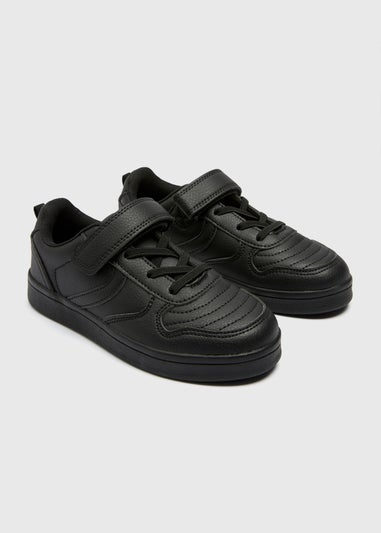 Boys Black Baseball School Trainers (Younger 10-Older 6)
