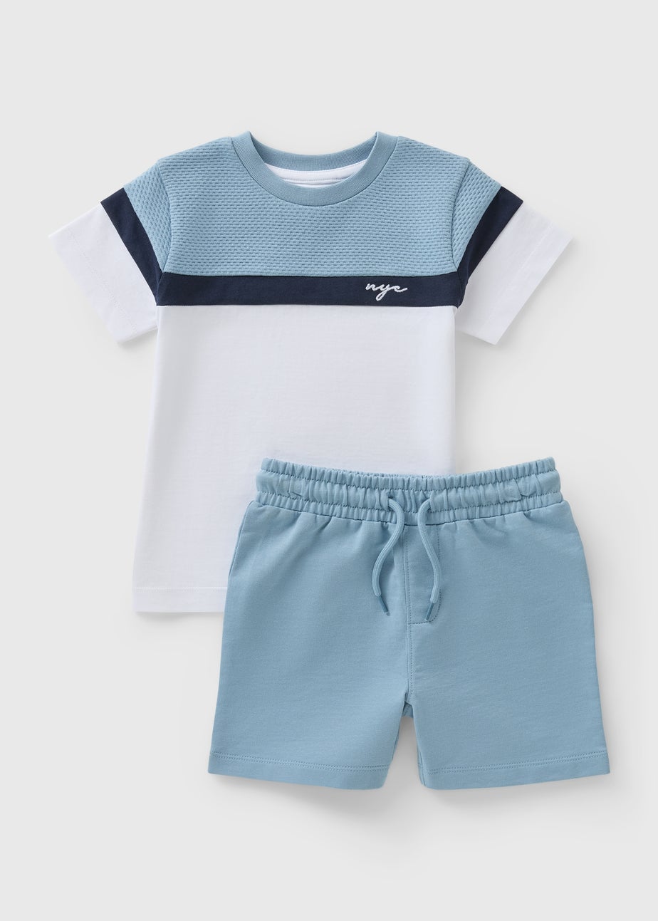 Boys Blue T-Shirt & Shorts Set (1-7yrs)