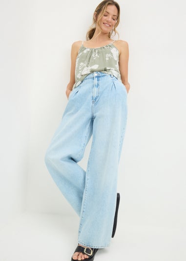 Sage Green Floral Cami Top