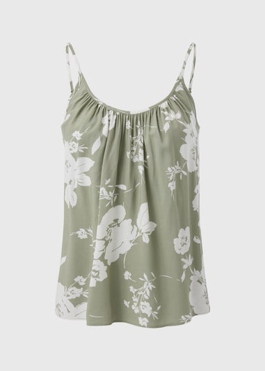 Sage Green Floral Cami Top