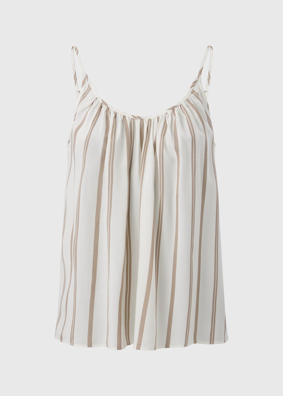 Brown Stripe Cami Top