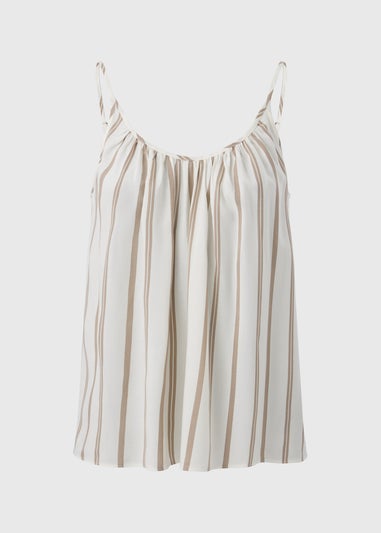 Brown Stripe Cami Top