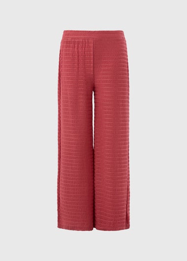 Rust Textured Co Ord Trousers
