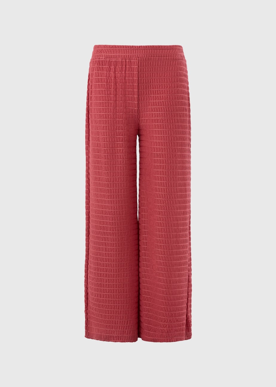 Rust Textured Co Ord Trousers