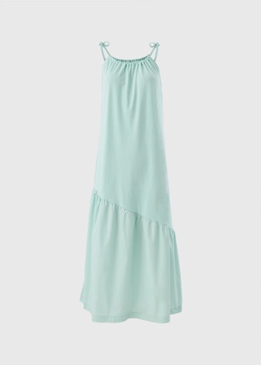 Mint Asymmetric Tiered Cami Maxi Dress