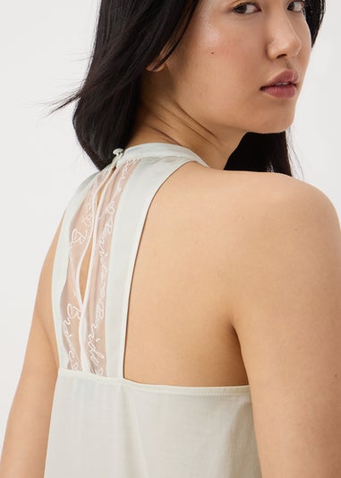 Cream Bride Halter Neck Pyjama Set