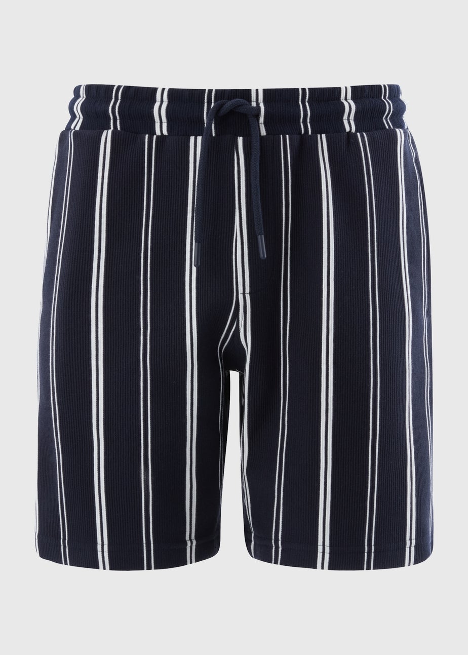 Navy Stripe Co Ord Shorts