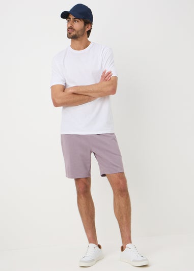 Lilac Basic Jogger Shorts