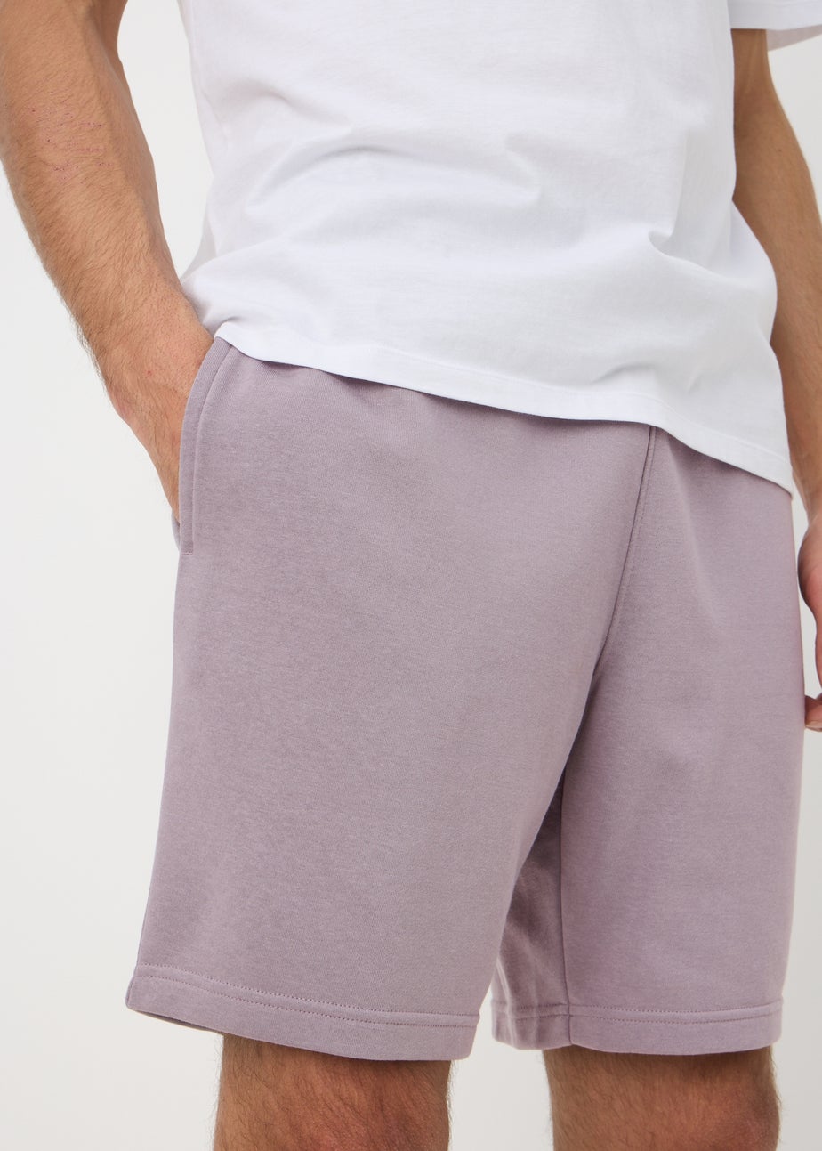 Lilac Basic Jogger Shorts