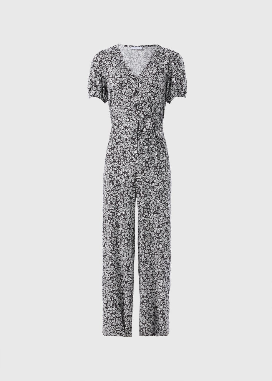 Black Floral Jumpsuit
