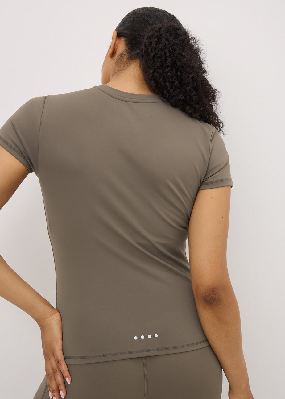 Souluxe Mocha Fitted T-Shirt