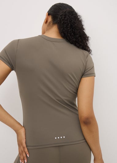 Souluxe Mocha Fitted T-Shirt