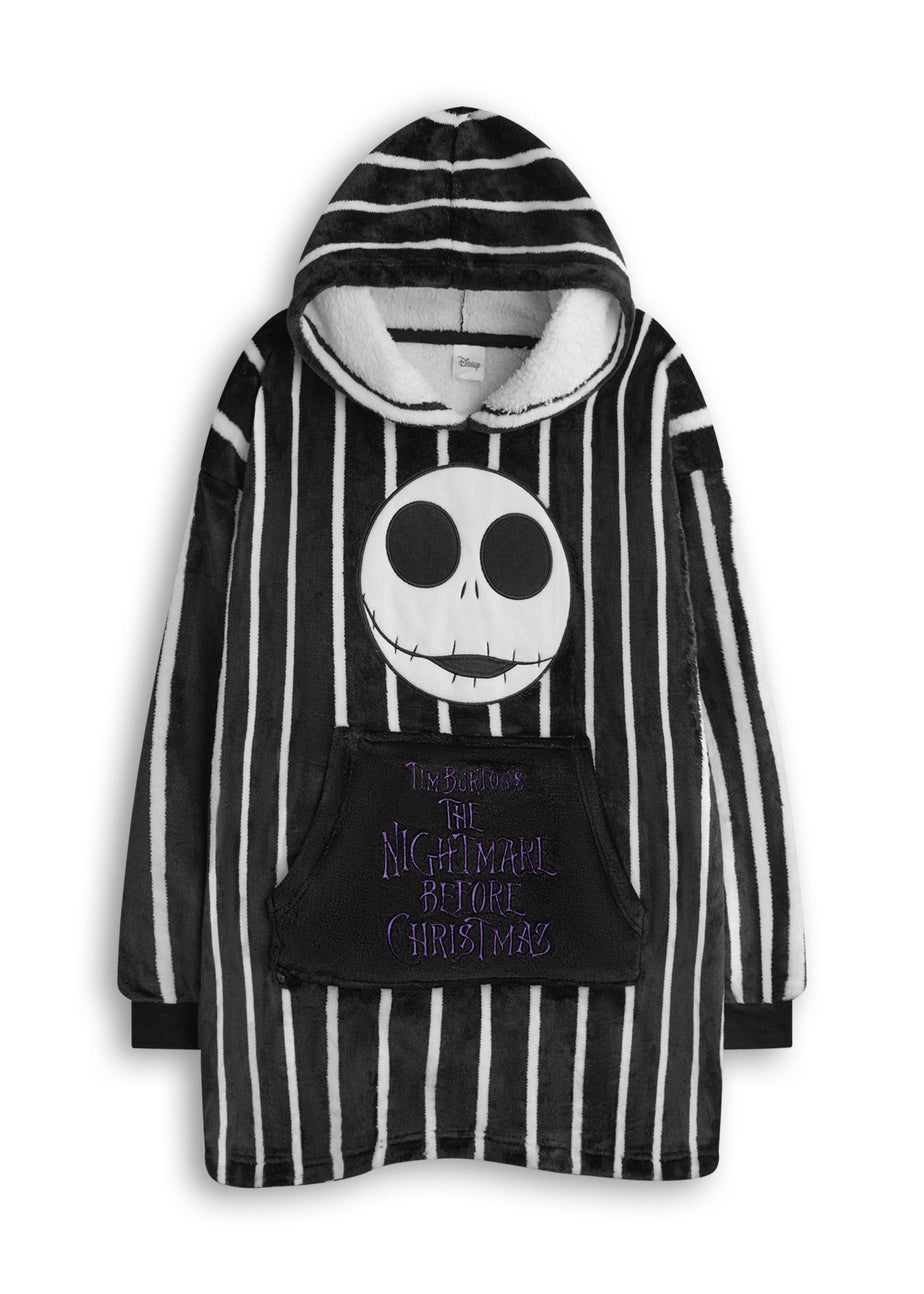Disney The Nightmare Before Christmas Kids Black Blanket Hoodie