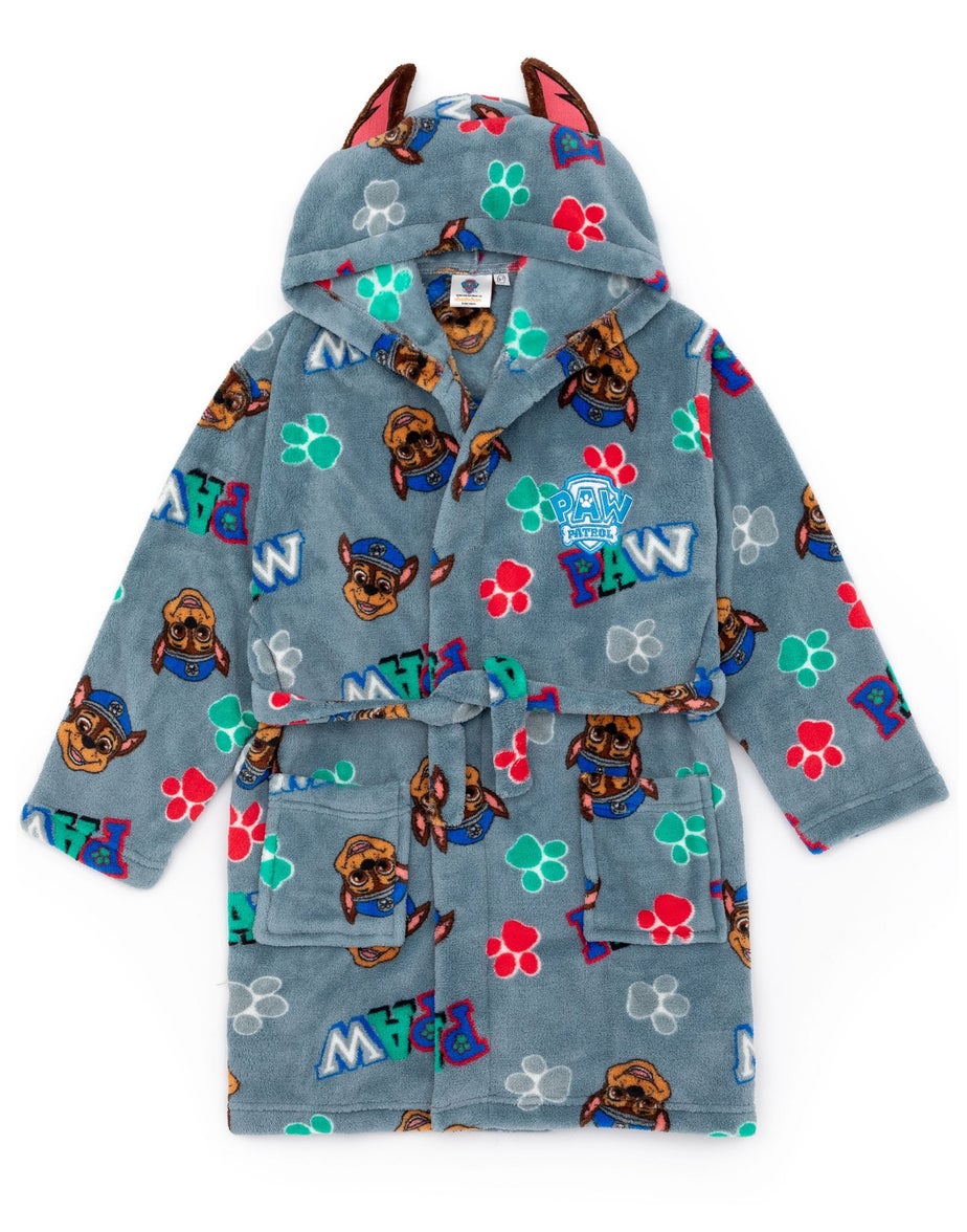 Paw Patrol Boys Blue Hooded Bathrobe (2 - 7 Years)