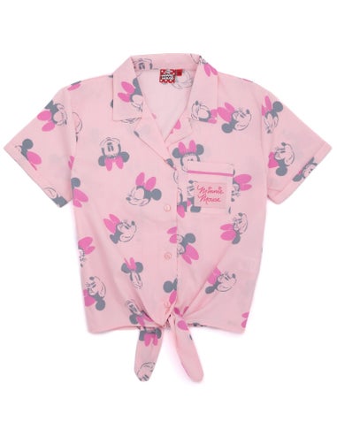 Vanilla Underground Disney Girls Pink Minnie Mouse Pyjama Set (7 - 13 Years)