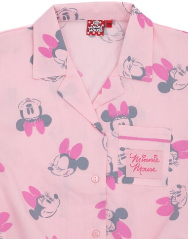 Vanilla Underground Disney Girls Pink Minnie Mouse Pyjama Set (7 - 13 Years)