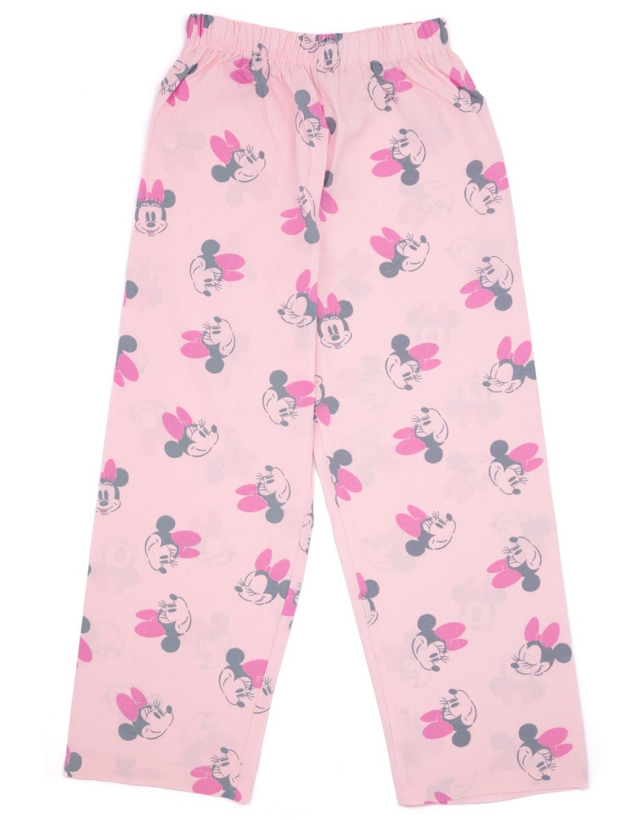 Vanilla Underground Disney Girls Pink Minnie Mouse Pyjama Set (7 - 13 Years)