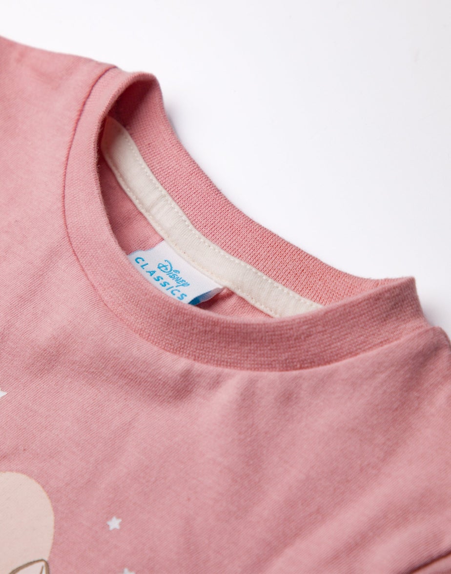 Disney Girls Pink Sleeping In Pyjama Set (1 - 8 Years)