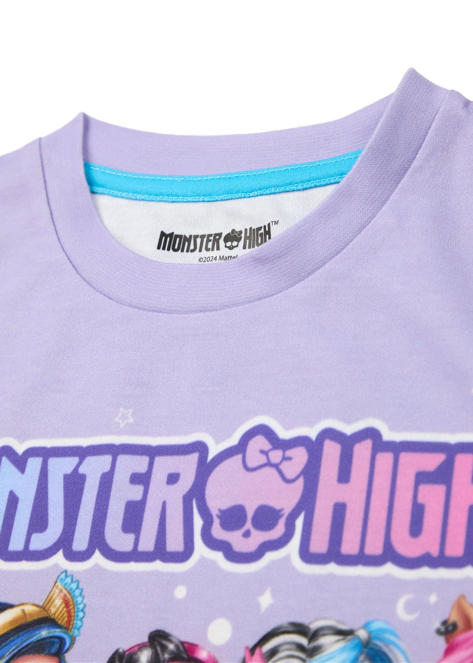 Monster High Girls Purple Character Group Pyjama Set (4 - 14 Years)