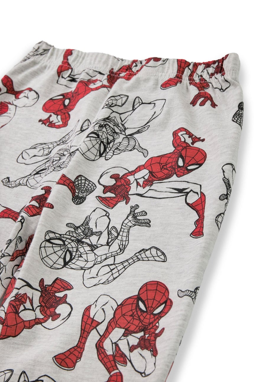 Marvel Boys Grey SpiderMan Long Sleeve Long Leg Pyjama Set (2 - 8 Years)