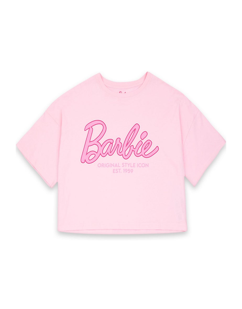 Barbie Pink Logo All Over Print Pyjama Set
