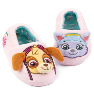 Paw Patrol Girls Multicoloured Character Slip On Loafer Slippers (6 - 12 Younger)
