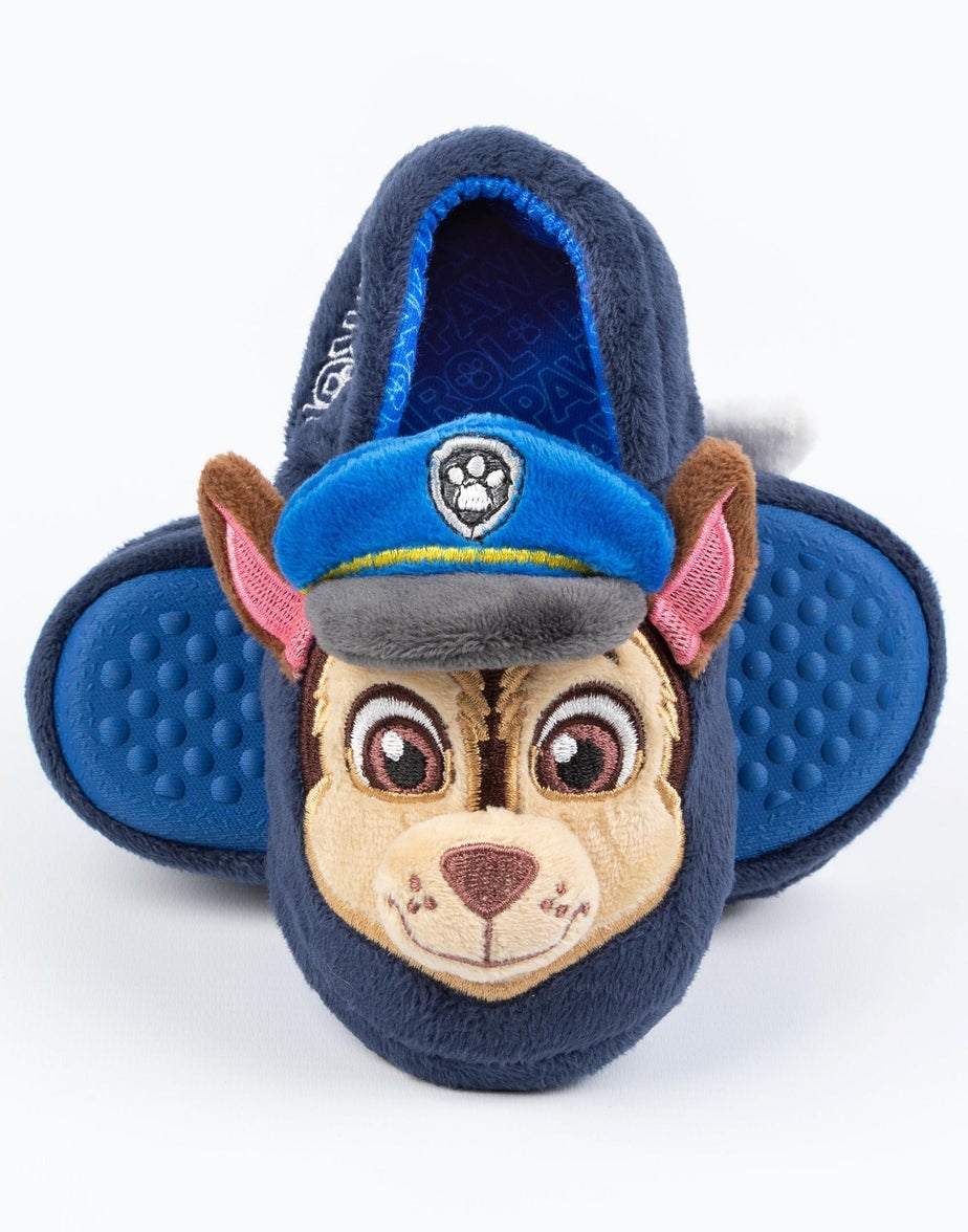 Vanilla Underground Paw Patrol Boys Blue 3D Characters Slip On Loafer Slippers (6 - 12 Younger)