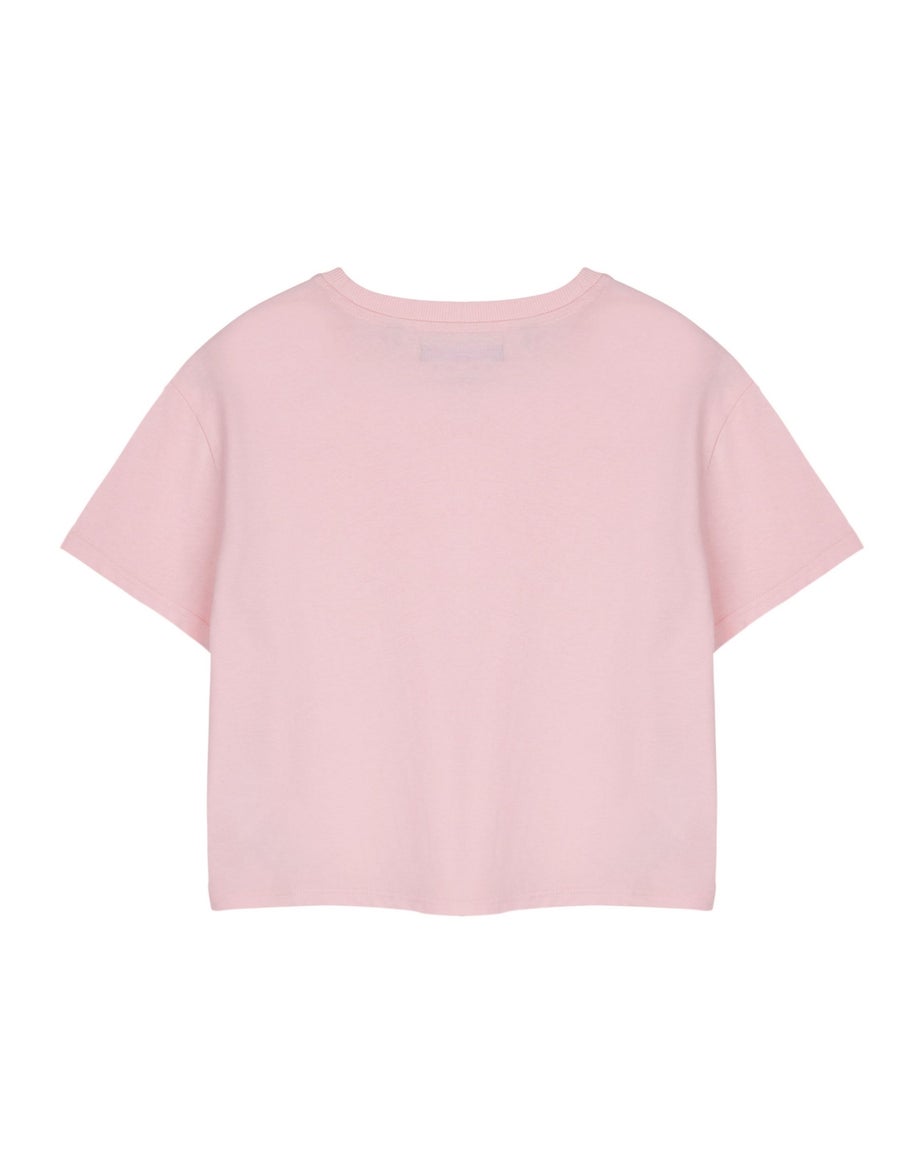 Hello Kitty Pink Club Cropped Short Sleeved T-Shirt