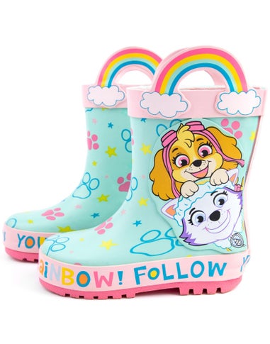 Vanilla Underground Paw Patrol Girls Multicoloured Skye & Everest Wellies (6 - 12 Younger)