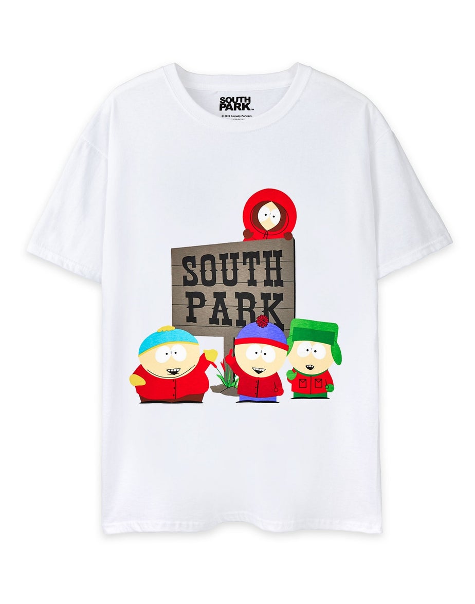 South Park Black All Over Print Bottoms Pyjama Set