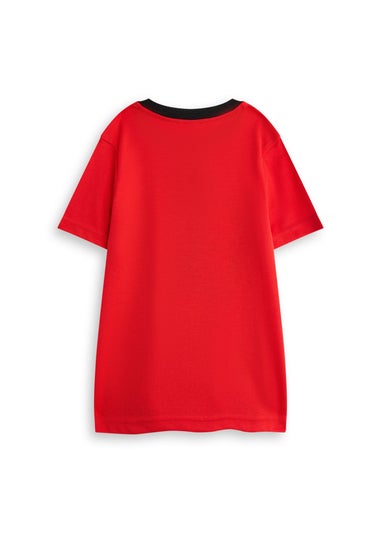 Marvel Boys Red Character Face Pyjama Set (2 - 10 Years)