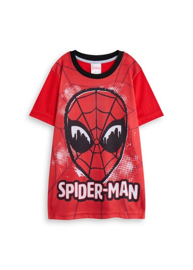 Marvel Boys Red Character Face Pyjama Set (2 - 10 Years)