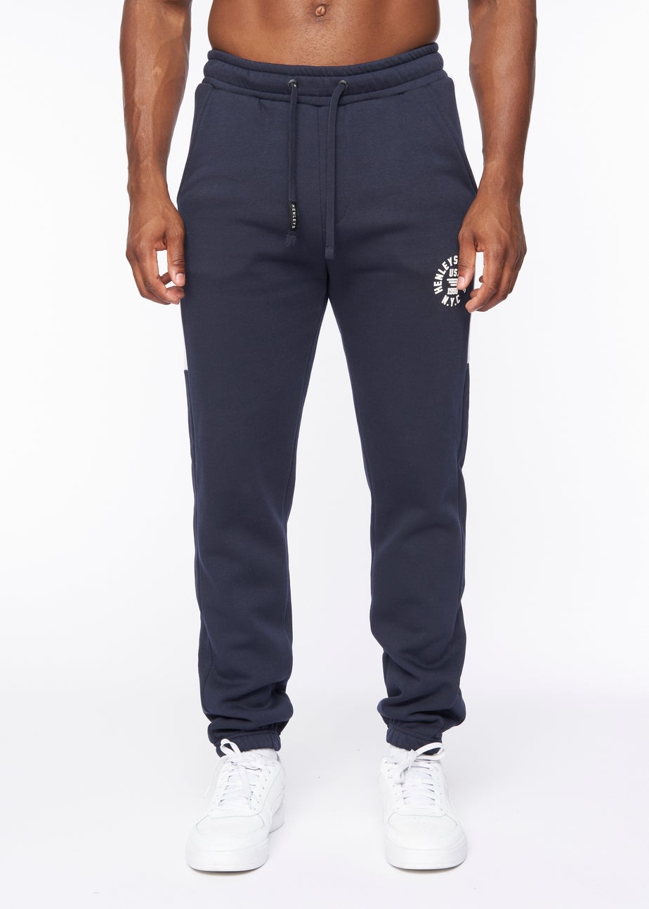 Henleys Navy  Calyer Joggers