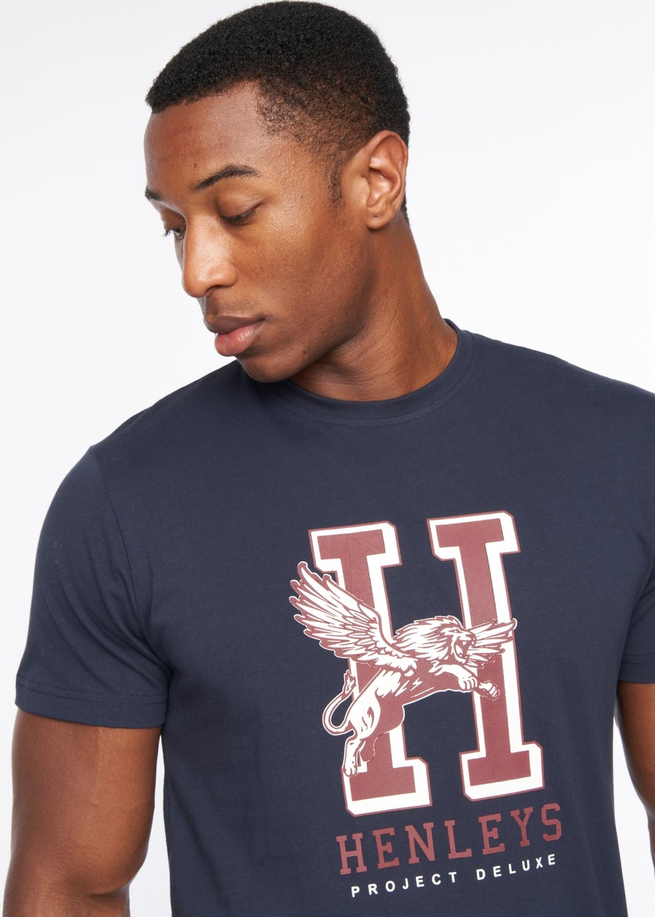 Henleys Navy Belton T-Shirt