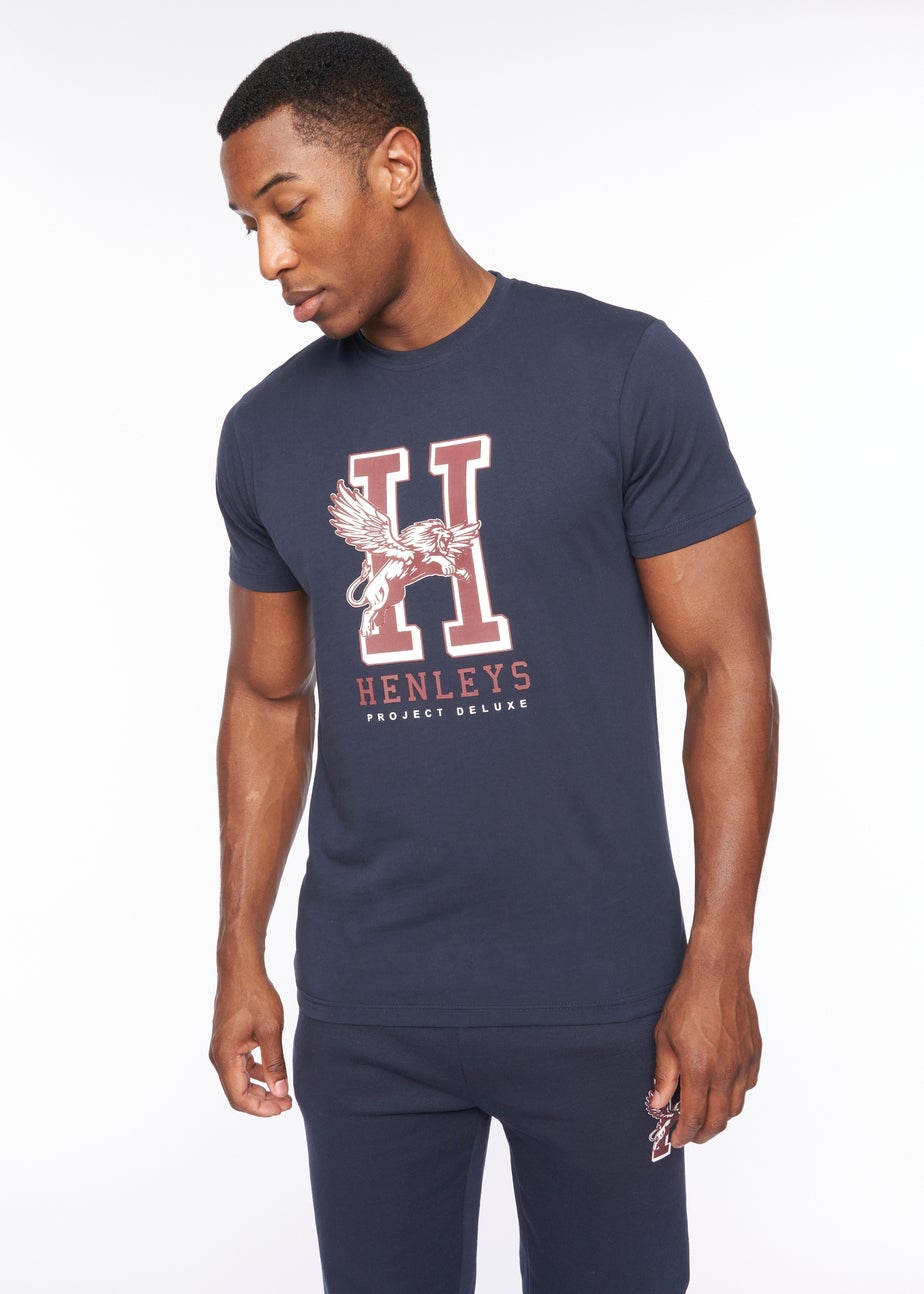 Henleys Navy Belton T-Shirt