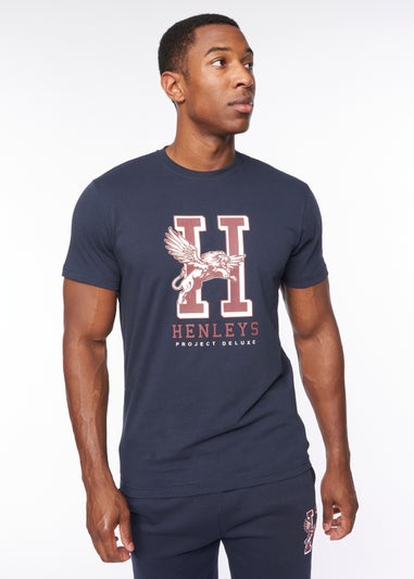 Henleys Navy Belton T-Shirt