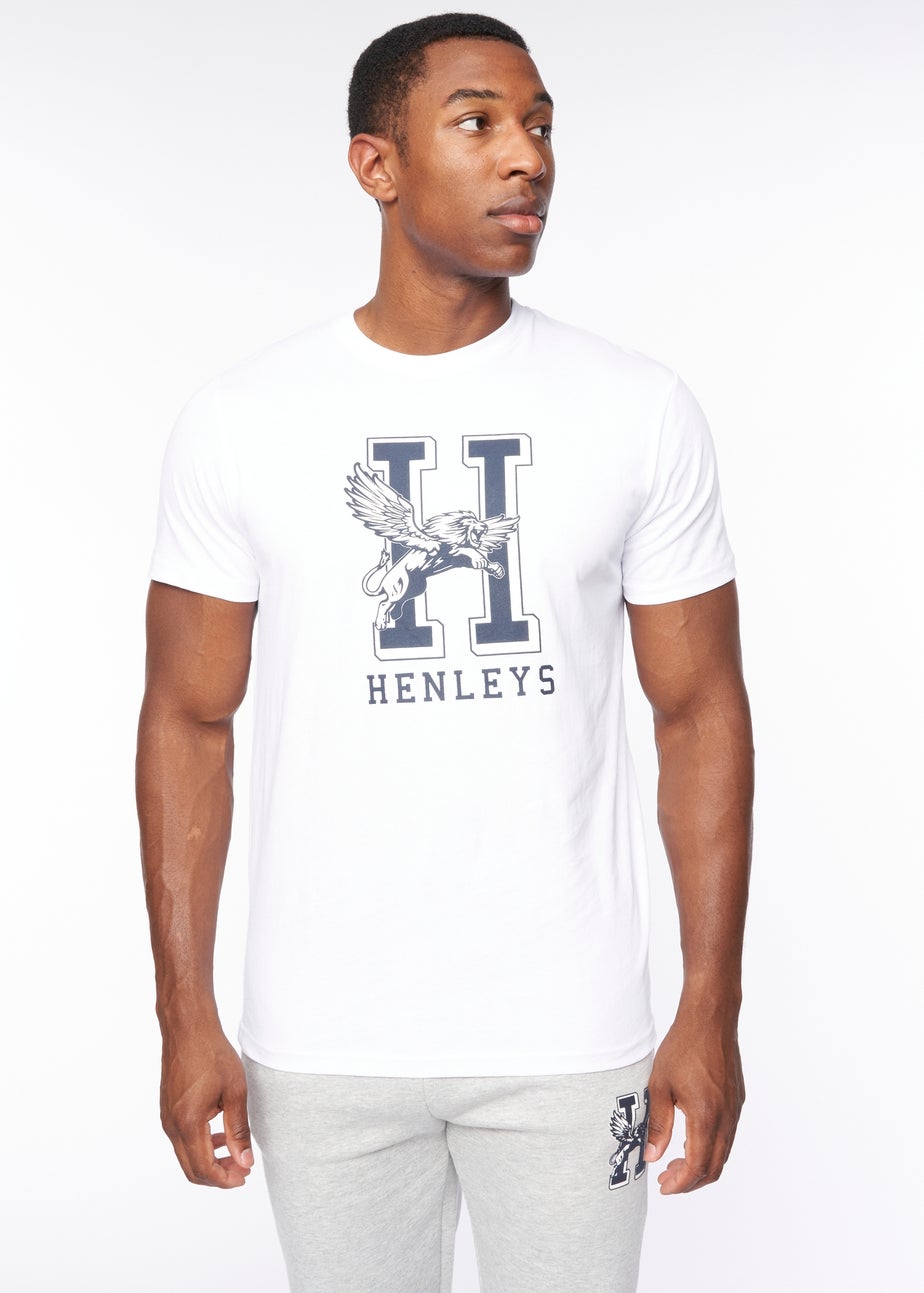 Henleys Optic White  Belton T-Shirt