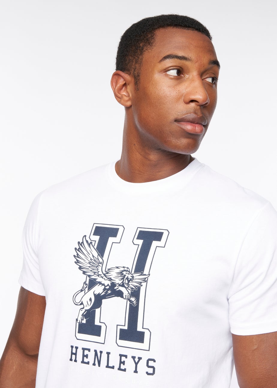Henleys Optic White  Belton T-Shirt