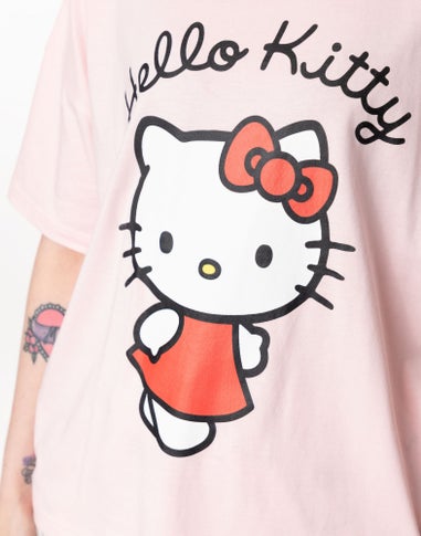 Vanilla Underground Hello Kitty Womens Pink Character Pyjama Set