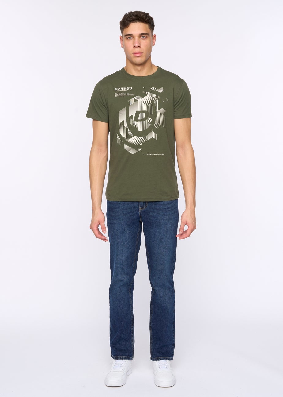 Duck & Cover Dark Blue Hydras Straight Leg Jeans