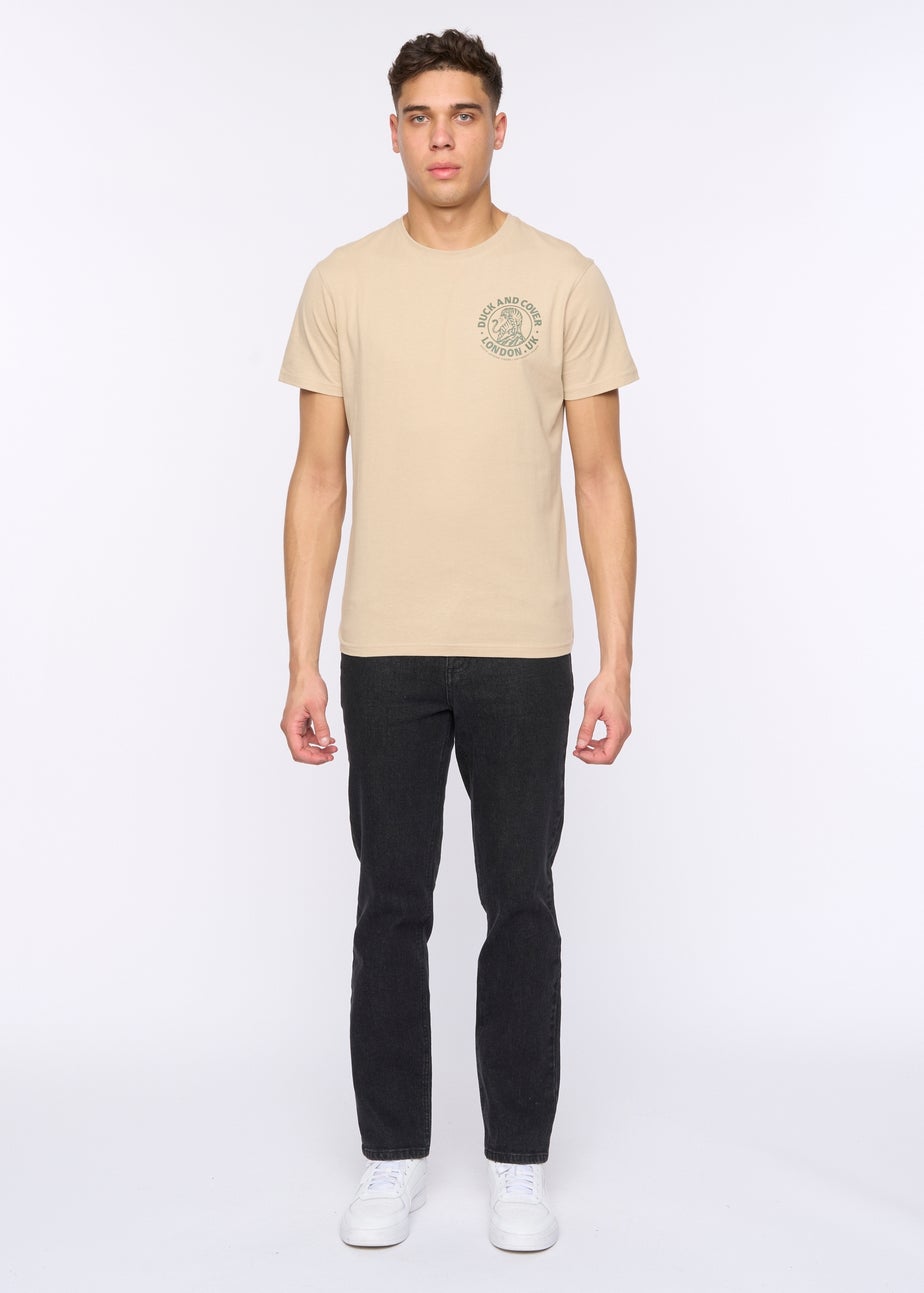 Duck & Cover Black Hydras Straight Leg Jeans