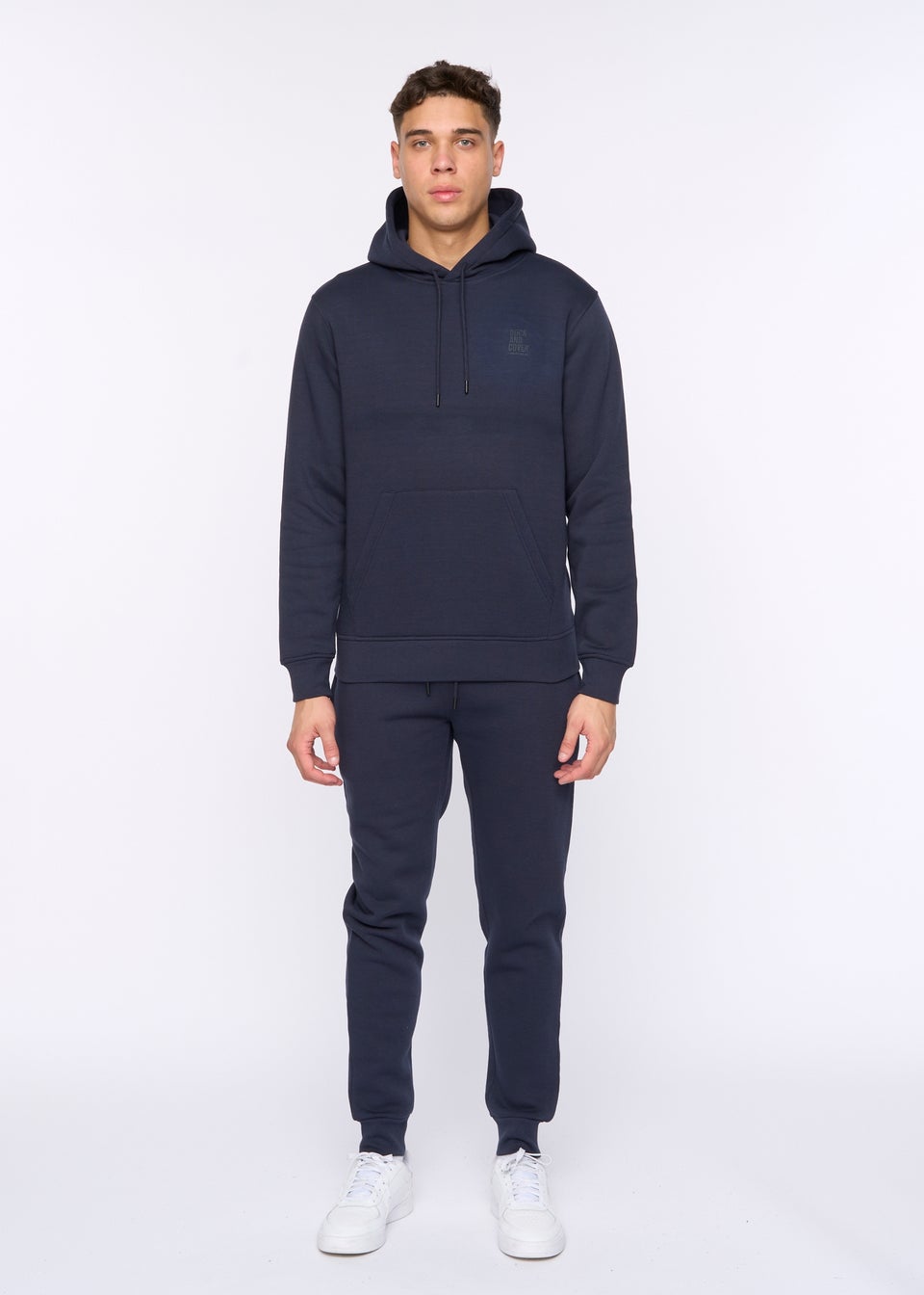 Duck & Cover Navy Merchell Jog Set