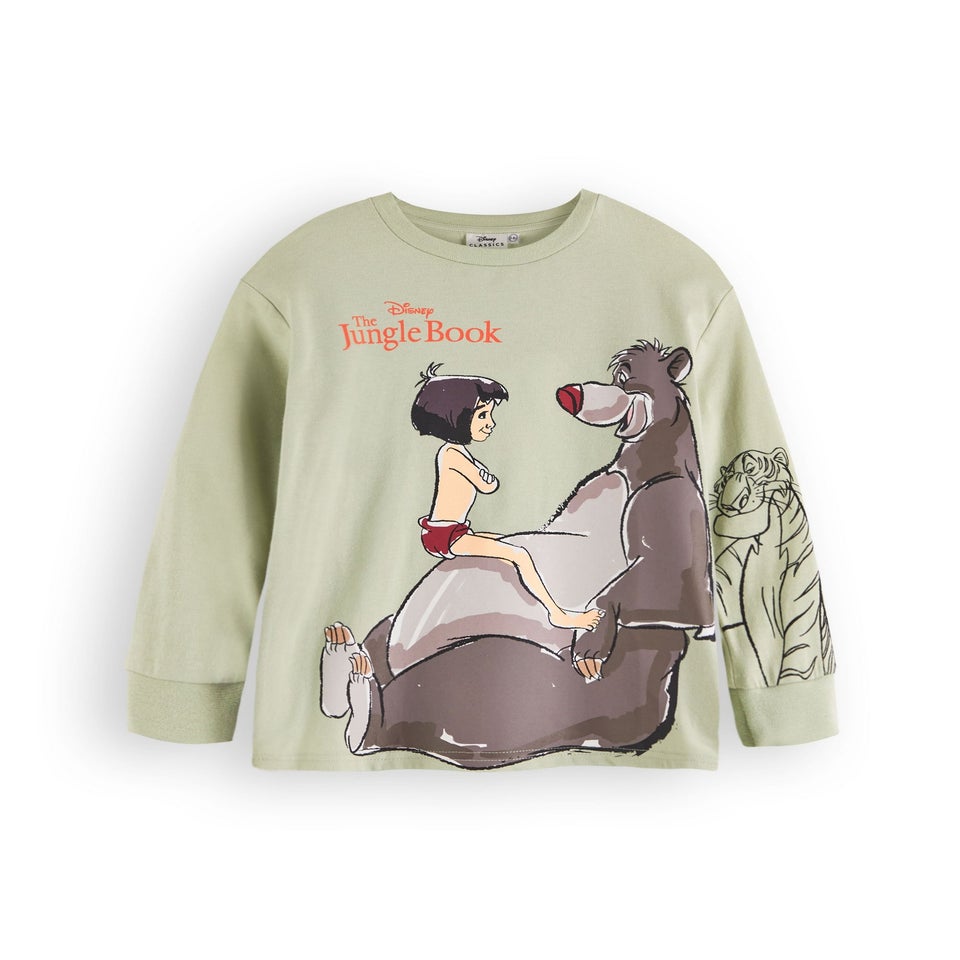 Disney The Jungle Book Boys Green Mowgli Baloo Pyjama Set (12 Months - 6 Years)