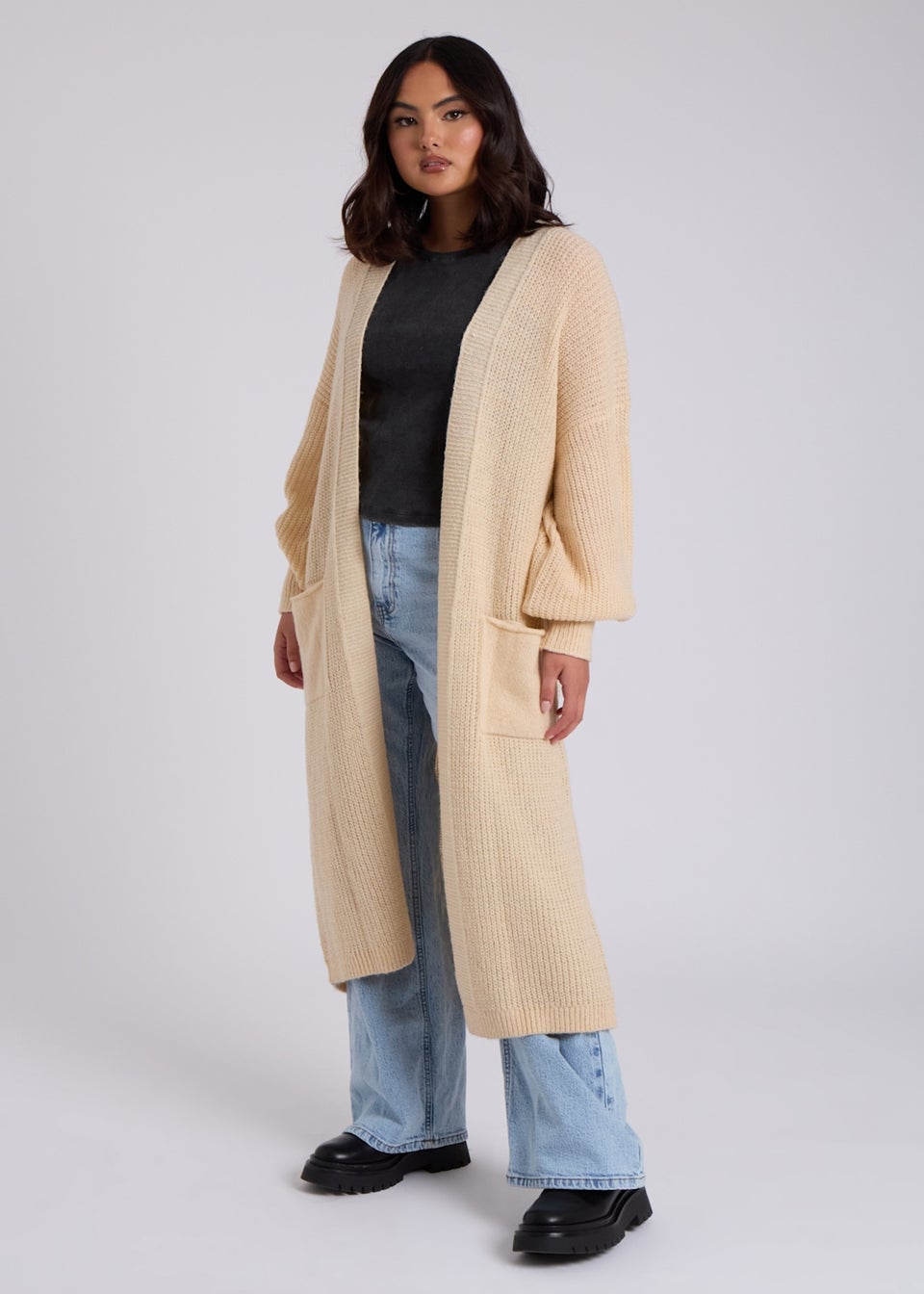 Urban Bliss Stone Chunky Longline Cardigan