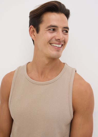 Stone Texture Plain Vest Top