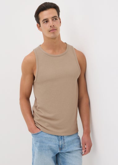 Stone Texture Plain Vest Top