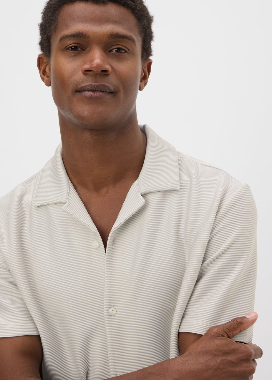 Stone Textured Smart Co Ord Shorts